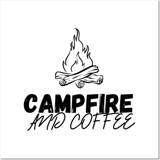 Campfire And Coffee Posters and Art